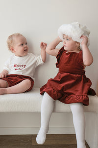 Corduroy Christmas Dress PRE ORDER EST DISPATCH LATE OCT