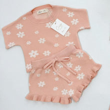 Load image into Gallery viewer, Posy Knit 2 Piece Set - Short Sleeve (NEW Frill Leg) - PRE ORDER EST DISPATCH LATE JAN