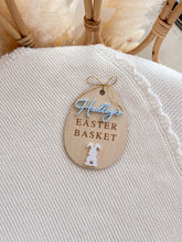 Load image into Gallery viewer, Personalised Easter Basket Tag (Bunny) - Acrylic Name