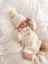 Load image into Gallery viewer, &#39;Little Honey&#39; Chunky Knit Romper - Honey
