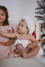 Load image into Gallery viewer, Candy Stripe Bow Romper