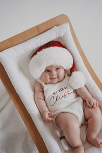 'My First Christmas' Singlet Knit Romper