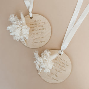 Teacher/Educator Dried Floral Personalised Bauble