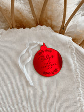 Load image into Gallery viewer, Personalised &#39;First Christmas 2024&#39; Acrylic Bauble