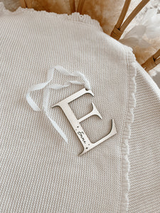 Letter Monogram Acrylic Bauble