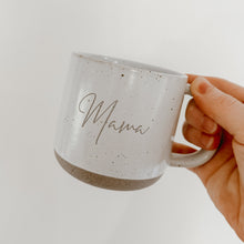 Load image into Gallery viewer, PRE ORDER &#39;Mama&#39; Two Sided Crafted Speckled Ceramic Mug - Est Dispatch Early-Mid August