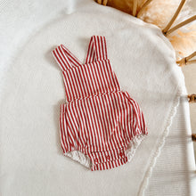 Load image into Gallery viewer, Candy Stripe Cross Back Romper