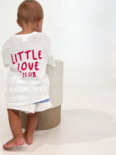 Load image into Gallery viewer, &#39;Little Love Club&#39; Tee - White &amp; Red