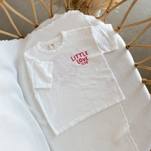 Load image into Gallery viewer, &#39;Little Love Club&#39; Tee - White &amp; Red