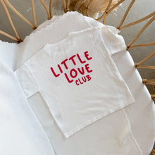 Load image into Gallery viewer, &#39;Little Love Club&#39; Tee - White &amp; Red