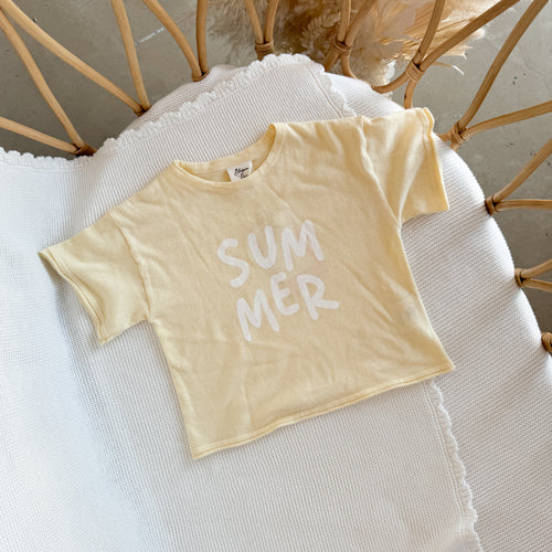 'Summer' Tee - Yellow