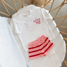 Load image into Gallery viewer, &#39;Little Love Club&#39; Tee and Knit Shorts Bundle - White &amp; Red PRE ORDER 0-3M-3Y EST DISPATCH MID FEB