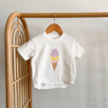 Load image into Gallery viewer, Pink Scoop Ice Cream Slouch Romper