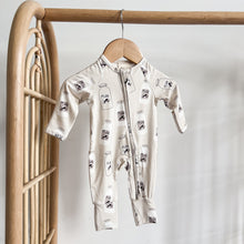 Load image into Gallery viewer, Long Sleeve Bamboo Growsuit - Milk Bottle