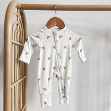 Load image into Gallery viewer, Long Sleeve Bamboo Growsuit - Honey Bee