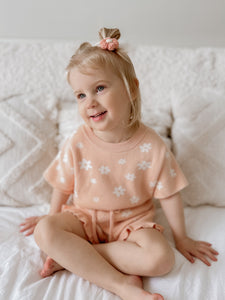 Posy Knit 2 Piece Set - Short Sleeve (NEW Frill Leg)