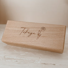 Load image into Gallery viewer, Personalised Wooden Jewellery Box