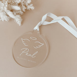 Personalised 'First Christmas 2024' Acrylic Bauble