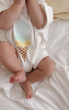 Load image into Gallery viewer, Blue Scoop Ice Cream Slouch Romper