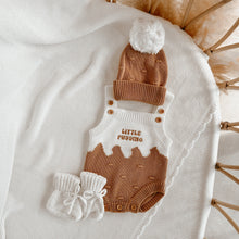 Load image into Gallery viewer, Little Pudding Singlet Knit Bundle - Beanie &amp; Booties (PRE ORDER size NB Est dispatch late October)