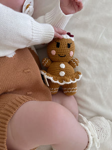 Gingerbread Crochet Rattle - Hansel