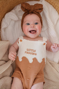 'Little Pudding' Singlet Knit Romper