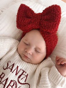 'Santa Baby' Long Sleeve Knit Romper