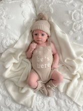 Load image into Gallery viewer, He&#39;s Here&#39; Singlet Romper Bundle - Fawn NB PRE ORDER EST DISPATCH LATE DEC