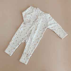 Blossom Long Sleeve Bamboo Zip Growsuit