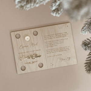 Wooden Elf Arrival Postcard - Non Personalised