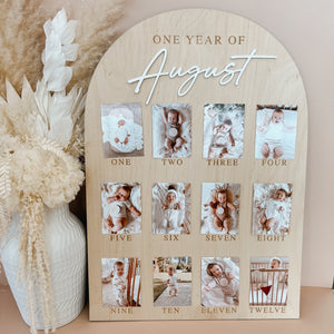 Almost Perfect 'One Year Of' Personalised First Birthday Board
