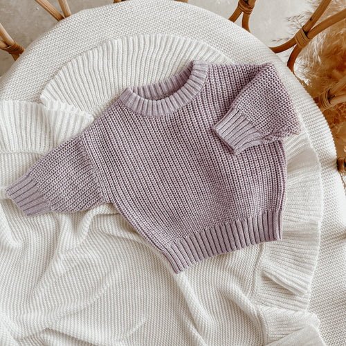 Mini Knit Sweater - Lavender