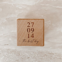 Load image into Gallery viewer, Personalised Wedding Keepsake Cube