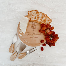 Load image into Gallery viewer, Personalised Wooden Cheeseboard