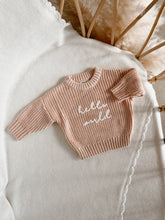 Load image into Gallery viewer, &#39;Hello World&#39; Mini Knit Sweater - Pink Lemonade