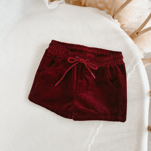 Corduroy Christmas Shorts