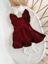 Load image into Gallery viewer, Corduroy Christmas Dress PRE ORDER EST DISPATCH LATE OCT