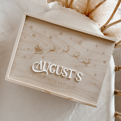 Personalised Christmas Box - Wooden Keepsake