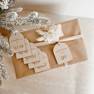 Wooden Mindful Gift Tags (Set of 6) - Non Personalised