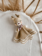 Load image into Gallery viewer, Reindeer Crochet Lovey Comforter - Limited Edition