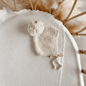 Chunky Knit Bonnet