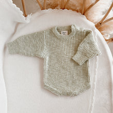 Load image into Gallery viewer, Chunky Knit Romper - Pear