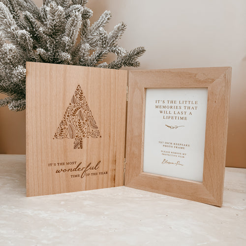 SALE 'The Most Wonderful Time of the Year' Wooden Photo Frame