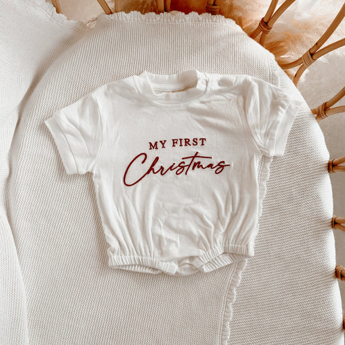 'My First Christmas' T-Shirt Romper