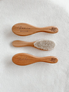 Personalised Wooden Baby Brush