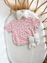 Load image into Gallery viewer, Candy Heart Slouch Romper - Red &amp; White