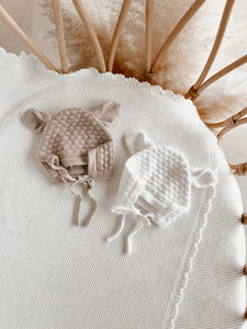 Lamb Knit Bonnet - Fawn