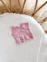 Load image into Gallery viewer, Pink Socks (Frill or Scrunch)