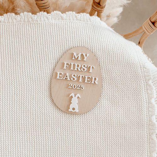 'My First Easter 2025' Acrylic Plaque (Bunny)