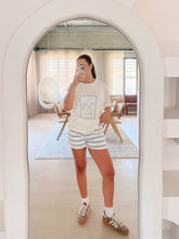 Load image into Gallery viewer, Ladies &#39;Favourite Days&#39; Tee - White &amp; Blue